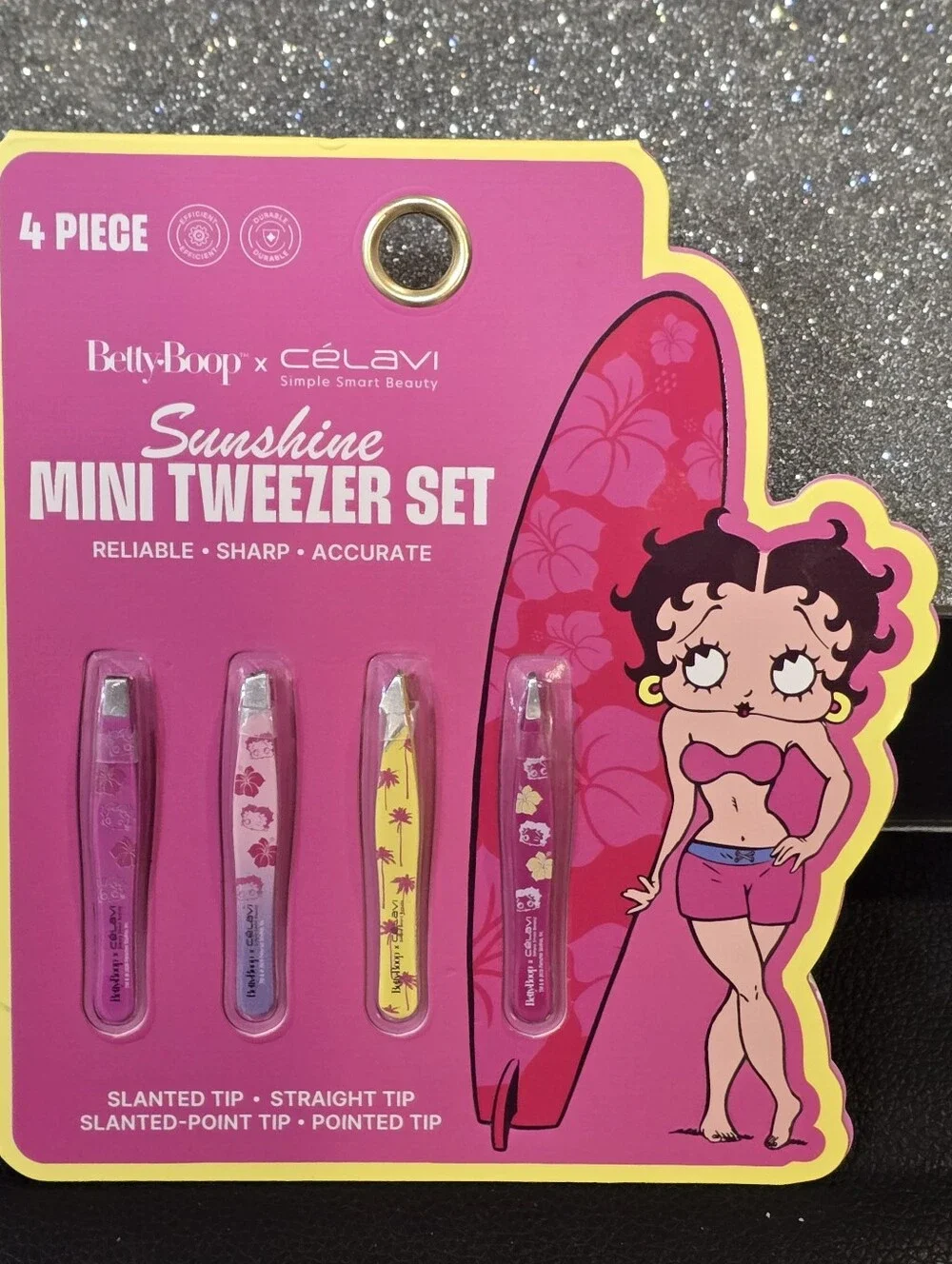 Celavi x Betty Boop Sunshine Mini Tweezer Set Of 4